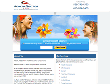 Tablet Screenshot of healthquotesusa.com